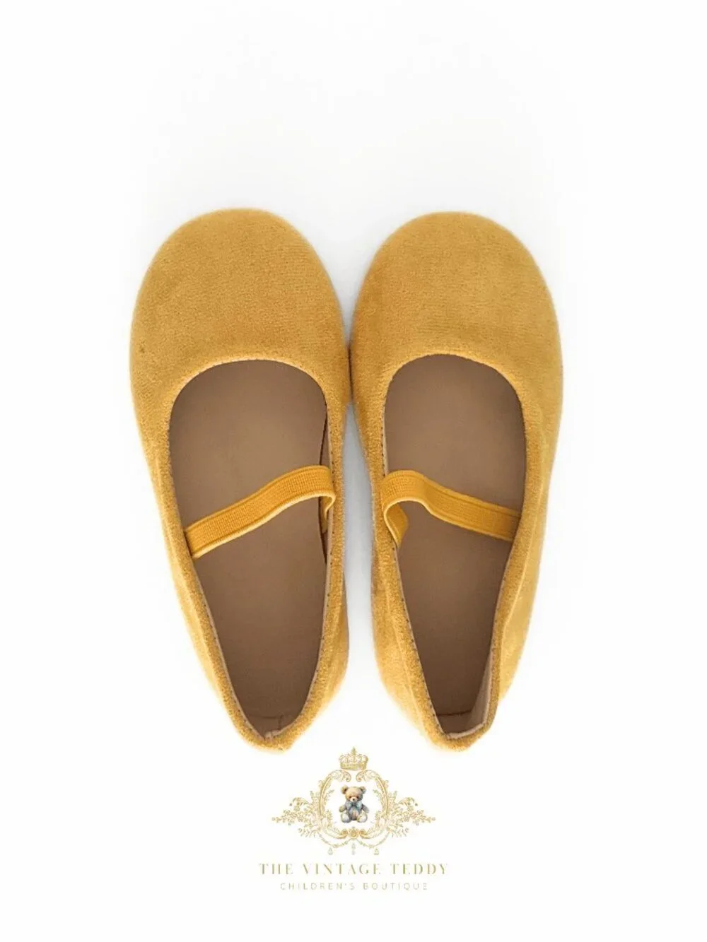 NWT Adorable Girls Ballerina Flats Children's Shoes Baby Toddler Kid Yellow 12.5 - Picture 3 of 3